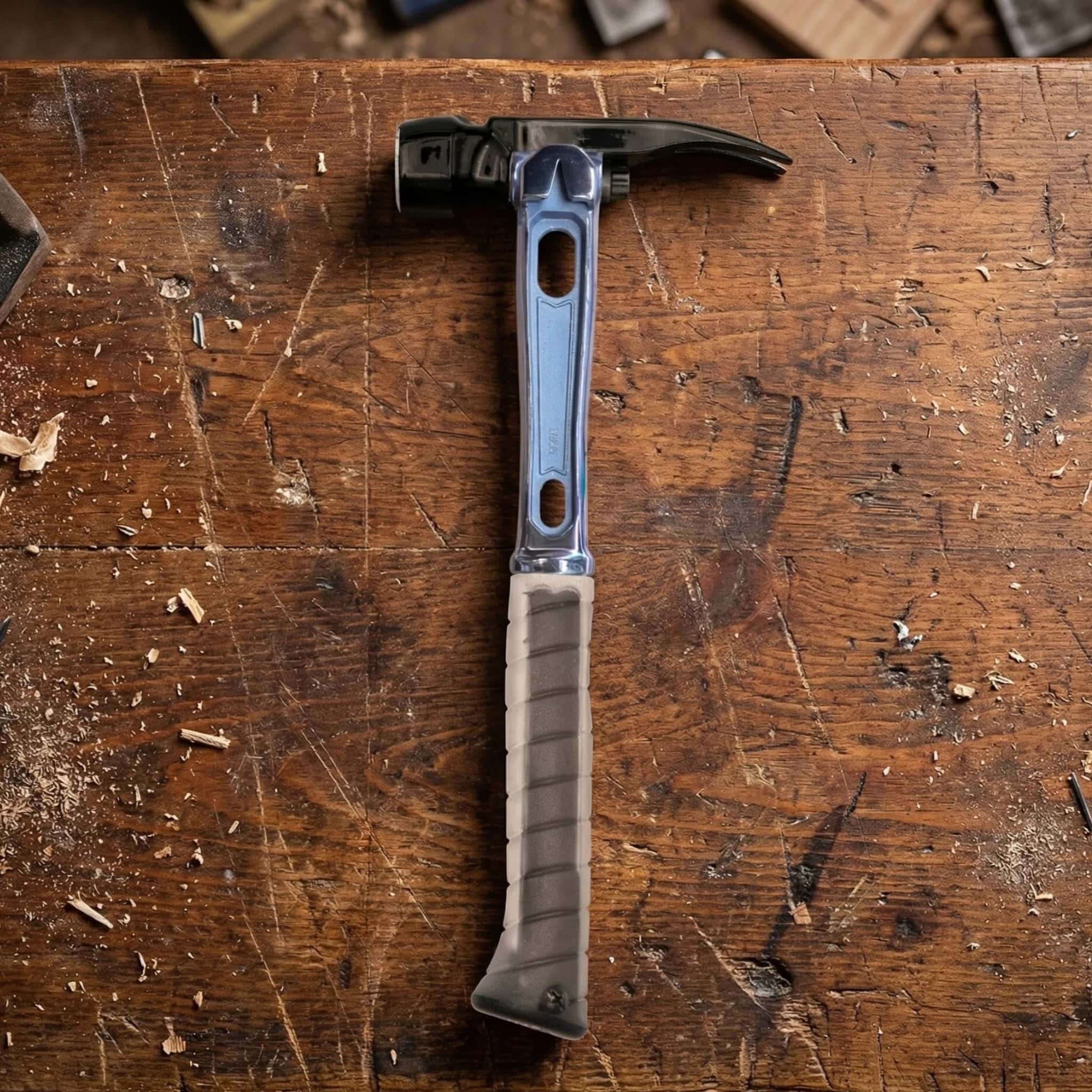15oz M1 Blue & Gray Titanium Framing Hammer