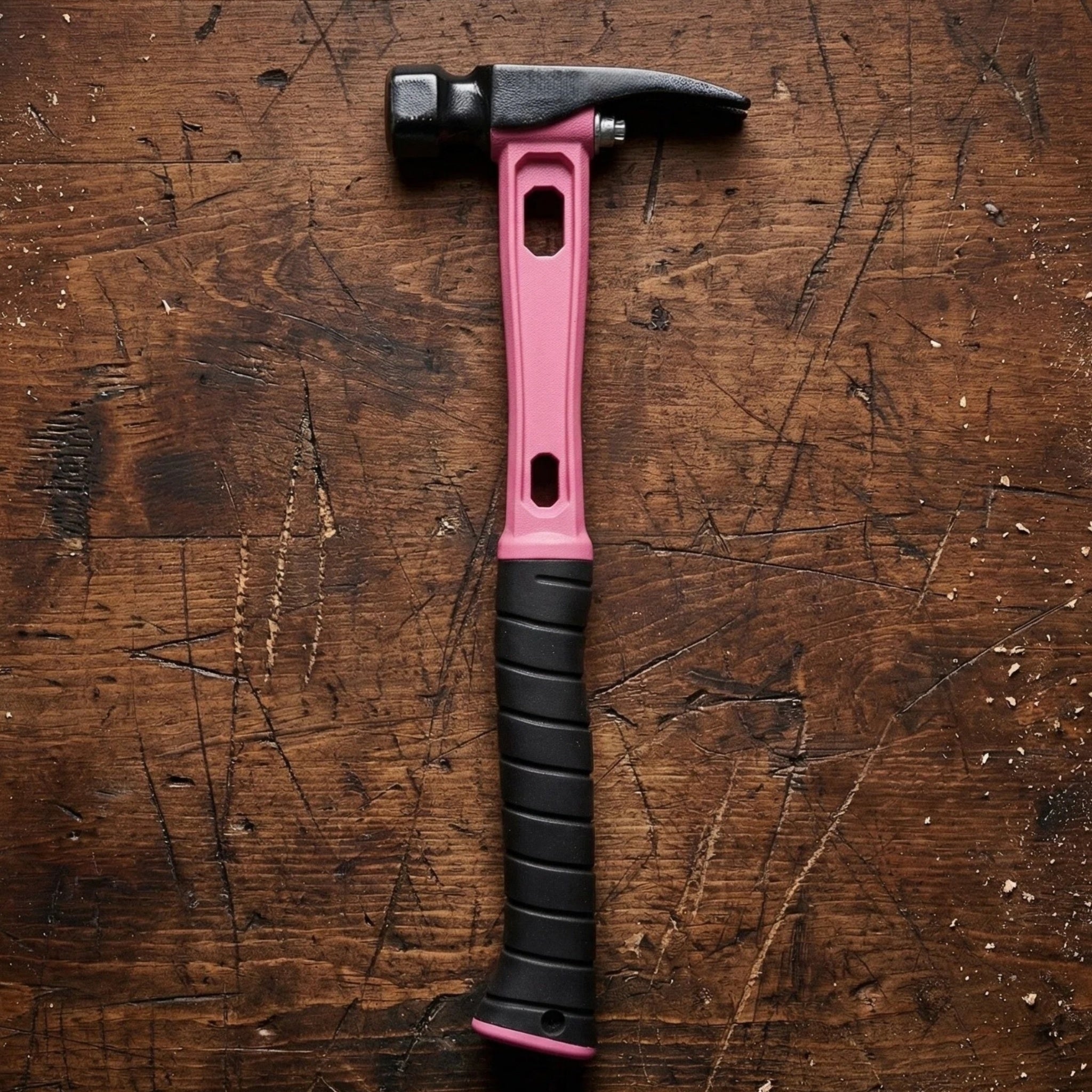 15oz M1 Pink & Black Titanium Framing Hammer