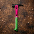 15oz M1 Pink & Green Titanium Framing Hammer