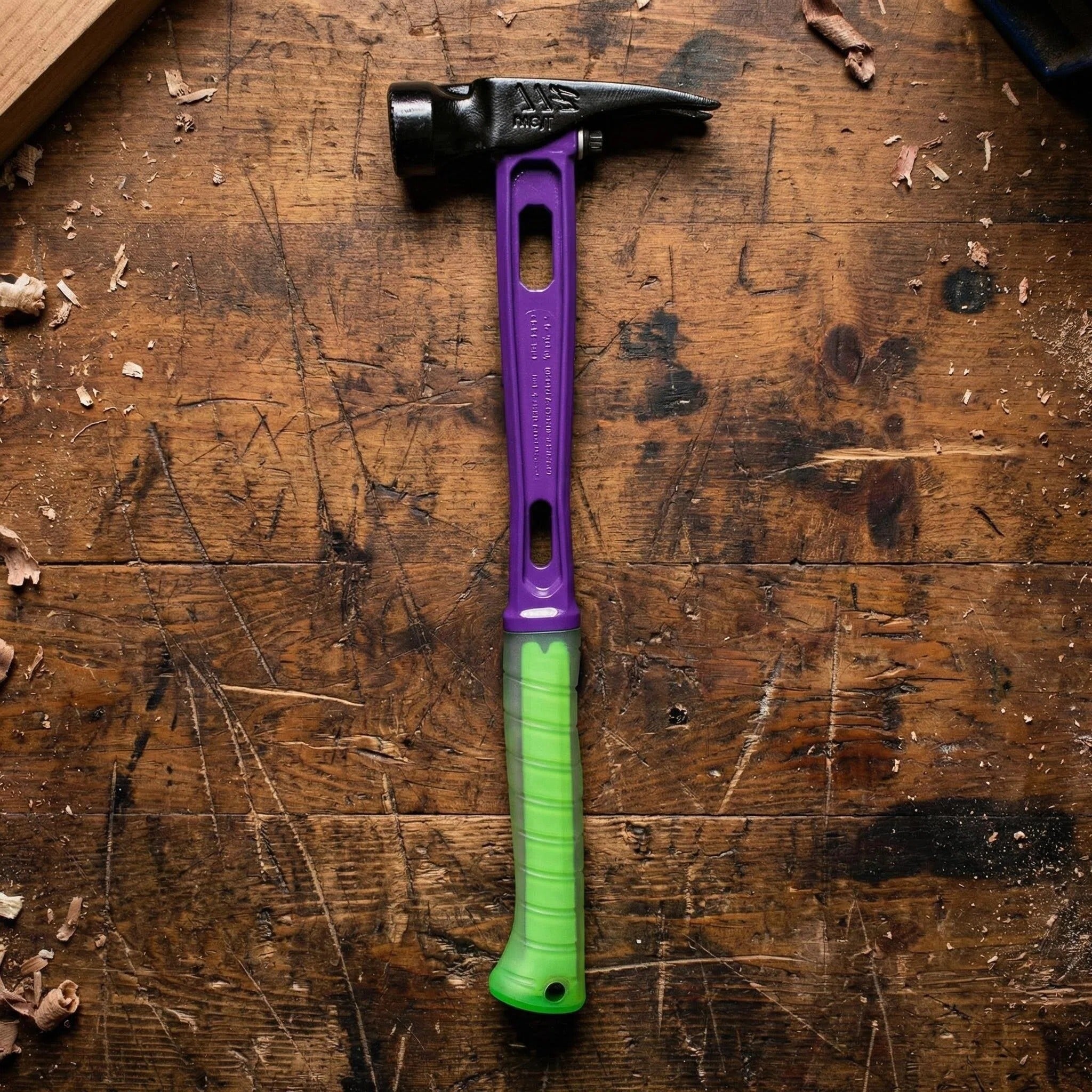 15oz M1 Purple & Green Titanium Framing Hammer