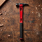 15oz M1 Red & Black Titanium Framing Hammer