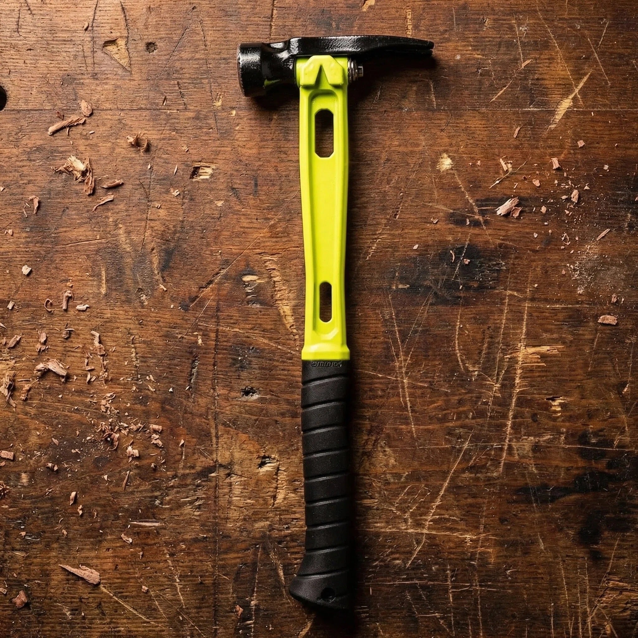 15oz M1 Neon Green & Black Titanium Framing Hammer
