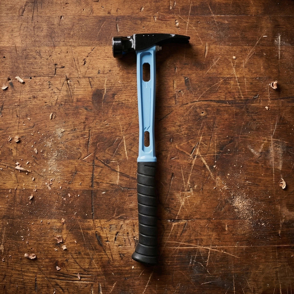 15oz M1 Light Blue & Black Titanium Framing Hammer
