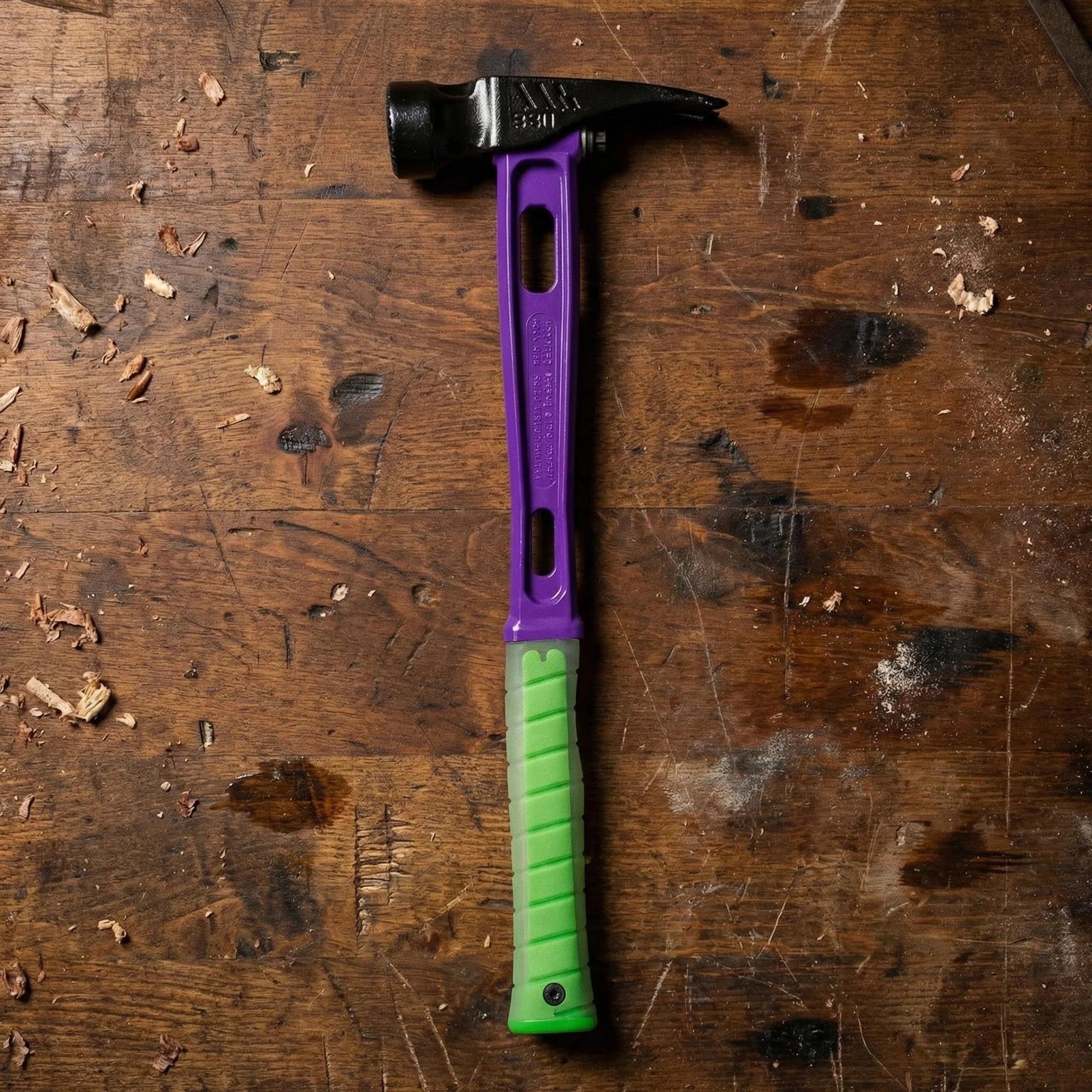 15oz M1 Purple & Green Titanium Framing Hammer