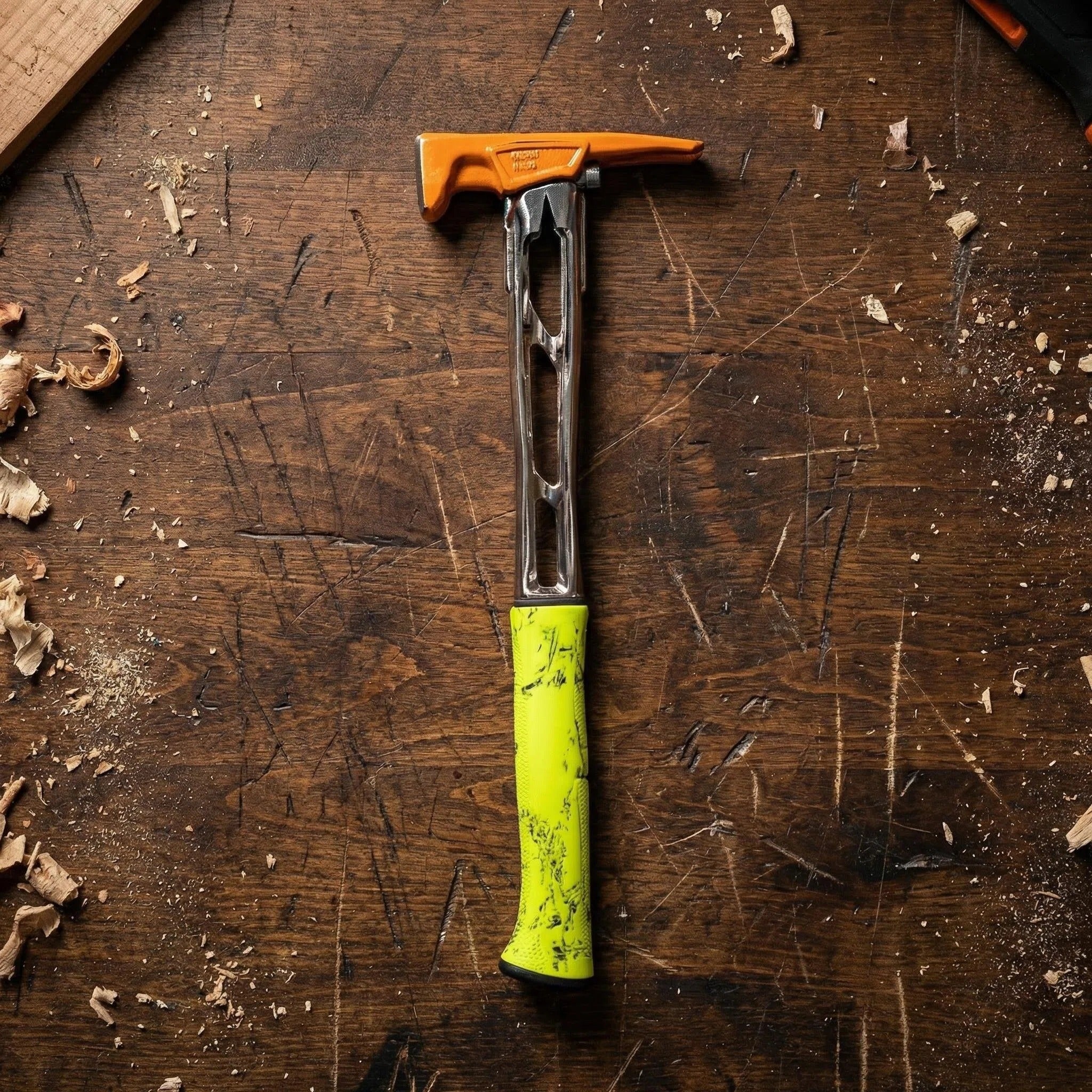 Bright Orange Neon Titanium Multi-Function Claw Hammer